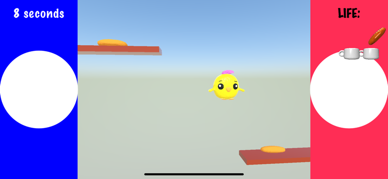 PwetPwet game screen with the bird in flight